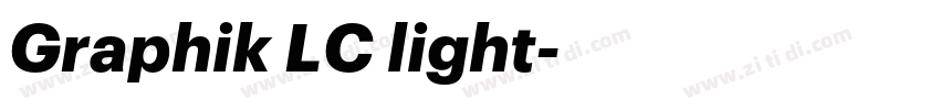 Graphik LC light字体转换